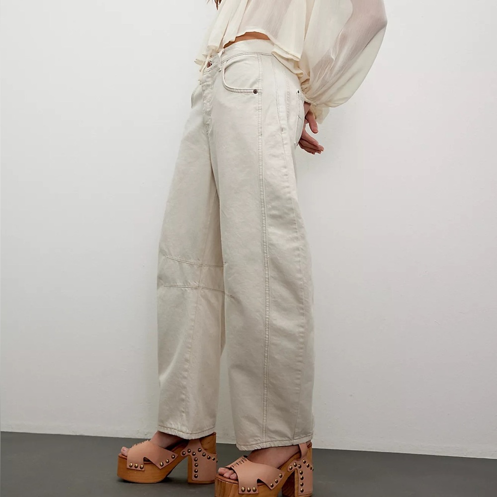 We The Free Good Luck Mid-Rise Barrel Jeans - Picture 3 of 7